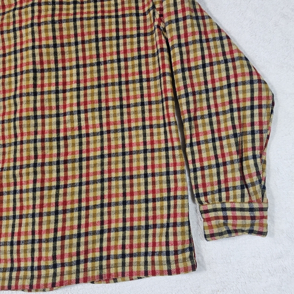 Pendleton Woolen Mills M Wool Yellow Plaid Shirt - Picture 7 of 10